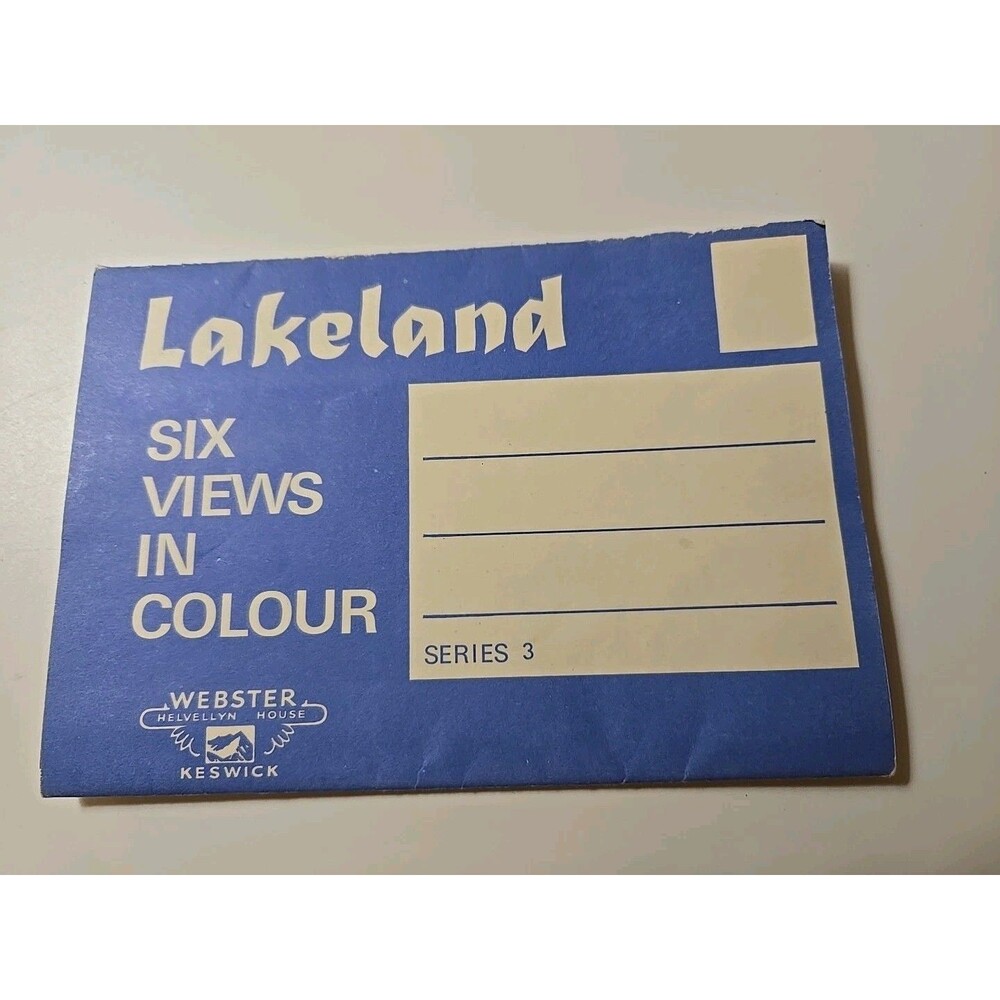 Lakeland Webster Helvellyn House Keswick 6 Views in Colour Paper Postcards